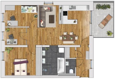 Moderne Wohnung in Lienz Top 4 im 1. OG Haus West