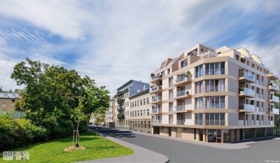 "DONAU PERLE" ERSTBEZUG! DESIGN-WOHNUNG MIT 2 ZIMMERN, BALKON UND EXKLUSIVEM PARKBLICK!