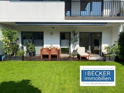 Büderich: Exklusive 3-Zi.-EG-wg - Bj 2016 - A+ Wärmepumpe - Garten - EBK - Aufzug - TG-Stellplatz