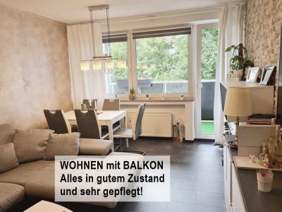 MODERNE, SEHR GEPFLEGTE WOHNUNG mit BALKON und "EN-SUITE-BAD"!