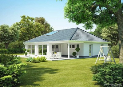 Ihr Traumbungalow mit überdachter Terrasse auf einem großzügigen ruhigen Grundstück