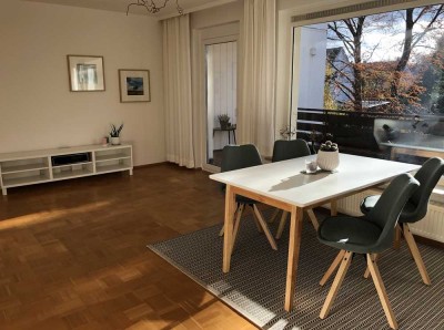 Möblierte 2 Zimmer Wohnung mit großem Balkon und Einbauküche in DOBEL