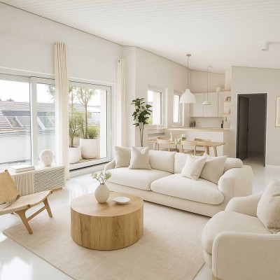 Von PRIVAT - LUXUS Penthouse "Pure White" am Benrather Schloss