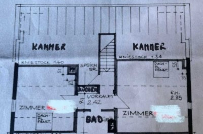 Teilmöbliertes 45qm-DG-Appartement