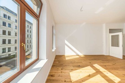 Im schönen Leipziger Zentrum: Familienfreundliche 4-Zimmer-Altbauwohnung mit 2 Bädern & Balkon