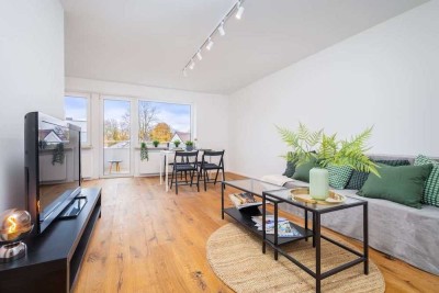 Frisch sanierte 2-ZKB mit West-Balkon & TG-Stellplatz – Provisionsfrei