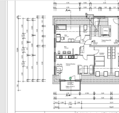 98m² Dachgeschosswohnung mit Balkon in Winsen