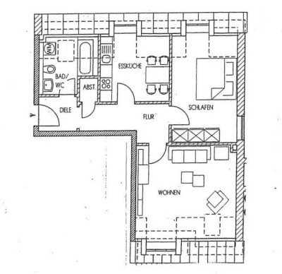 ***Große 2-Raumwohnung in Dohna***