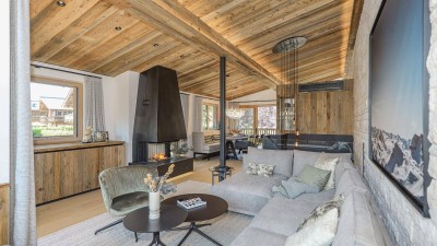 Neubauchalet am Sonnberg mit Blick auf den Hahnenkamm