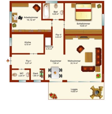 Sanierte 3-Zimmer-Wohnung mit Balkon und Einbauküche in Andernach