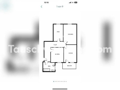 Tauschwohnung: Suche 3-Raum Wohnung in netter Umgebung