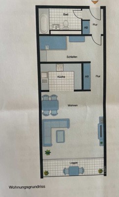 Exklusive 1,5-Zimmer-Wohnung mit Balkon und Einbauküche in Mainz