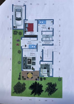 Attraktive und vollständig renovierte 4-Raum-EG-Wohnung mit EBK in Pfaffenhofen