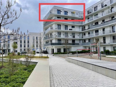 Moderne 3-Zi-Dachterrasssen-Wohnung in Schwabing mit Alpenblick