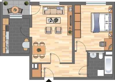 Demnächst frei! 2-Zimmer-Wohnung in Haßloch