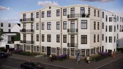 Exklusive Terrassenwohnung mit Altbaucharme als Erstbezug