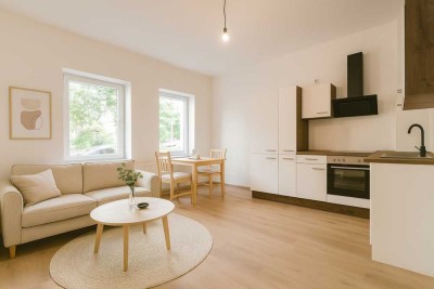Design trifft Altbau – kernsanierte 2-Zimmer-Wohnung mit Einbauküche