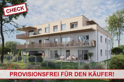 Provisionsfrei für den Käufer! Hochwertige Anlegerwohnung mit 112 m² großem Garten in Liebenau! Top 1