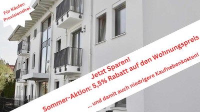 Barrierefrei - Nachhaltig - Neubau: 2-Zi. Wohnung 
ca. 82 m², zwei Balkone und Keller in Germering