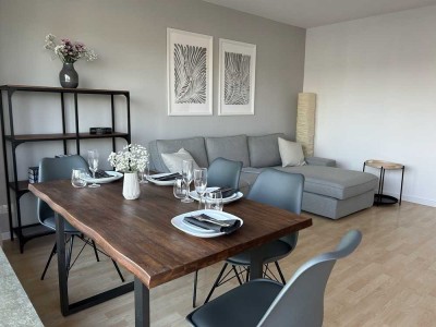Vollmöblierte 3-Zimmer-Wohnung mit Südbalkon und WLAN in Buxtehude (frisch saniert)