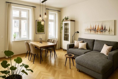 ALTBAUPERLE - 2019 Saniert - 2 Zimmer - ca. 56m² WFL - Lift - KLIMA - Hochwertige Einbauküche - Ruhelage