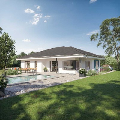 Bauen mit Festpreisgarantie - moderner Bungalow mit Grundstück!