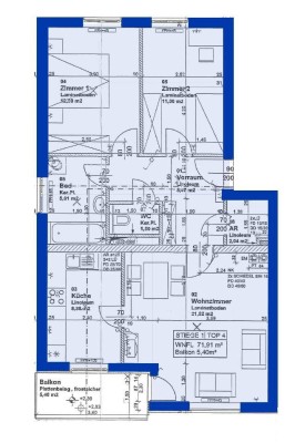 Pöchlarn | geförderte 72 m² Wohnung | Anzahlung Euro 5.000,- | Balkon.