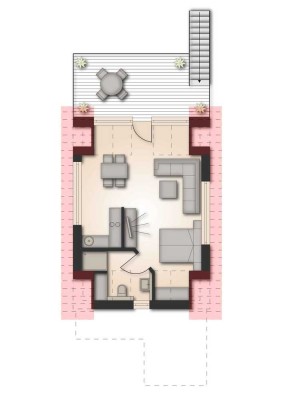 Ferienwohnung 100 m vom Strand, Balkon, EBK, Stellplatz, Neubaustandard