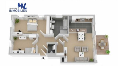 Eschenpark - Traumhafte Gartenwohnung! Modern, barrierefrei und zeitlos schön