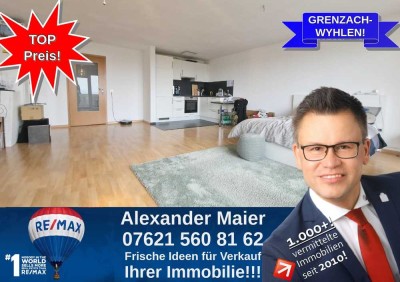 Renoviertes 1-Zi Studio mit Balkon in Grenzach-Wyhlen Rührberg!