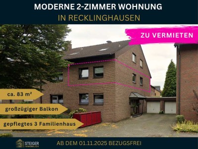 Ideal für Paare oder Singles - 83 m² große 2-Zimmerwohnung