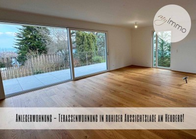 ANLEGERWOHNUNG - Terassenwohnung in ruhiger Aussichtslage am Heuberg!