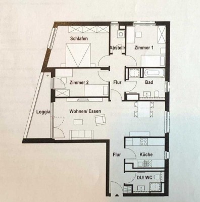 Attraktive 4-Zimmer Wohnung mit Balkon im 2. OG in Mainz-Münchfeld