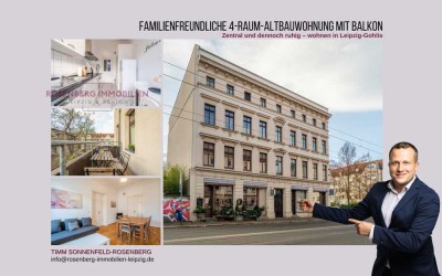 Charmante 4-Raumwohnung mit Balkon im Leipziger Norden