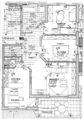 Sehr geplegte 3 Zimmer EG WOHNUNG 95qm mit Terrasse, Garten 350qm