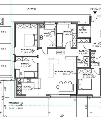 Schöne 4,5 Zimmer Wohnung mit Terrasse in Bubsheim - 1