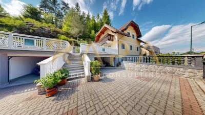 Familienhaus mit Waldblick und XXL-Terrasse vor den Toren des Pörtschacher Zentrums!