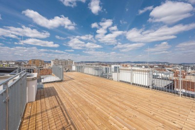 ++FonteFlats++ Außergewöhnlicher 4-Zimmer Dachgeschoss-ERSTBEZUG mit großartiger Dachterrasse