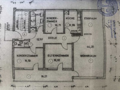 Zentrale 4-Zimmer-Wohnung mit Balkon und Einbauküche in Bocholt