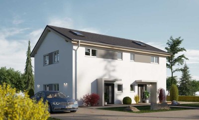 Nachhaltig Elegant Zukunftssicher – Doppelhaushälfte im Grünen als Nullenergiehaus