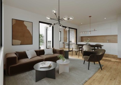 Klimatisierte Dachgeschosswohnung mit Dachterrasse und hochwertiger Ausstattung-ruhig und effizient!