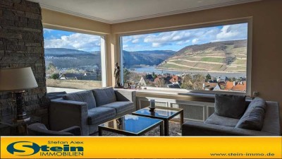 Beeindruckendes EFH mit exklusivem 180-Grad-Panorama-Rheinblick auf 1210 m² Grundstück in Bestlage!