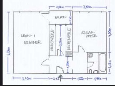 Voll-Möblierte 2 Zimmer Wohnung in Darmstadt Kranichstein