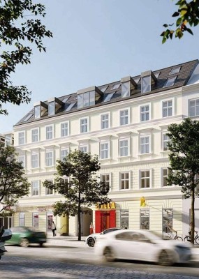 ERSTBEZUG: Stilvolle Dachgeschossmaisonette mit 50m2-Dachterrasse beim Rochusmarkt