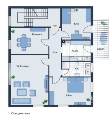 4-Zi.-Whg. in NSU mit Einbauküche und Balkon