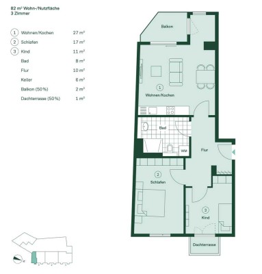 Geschmackvolle 3-Raum-Wohnung mit luxuriöser Innenausstattung mit EBK in Leipzig