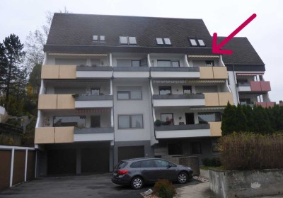 2-Zimmer-Maisonette-Wohnung mit gehobener Innenausstattung mit Balkon, EBK und Plassenburgblick