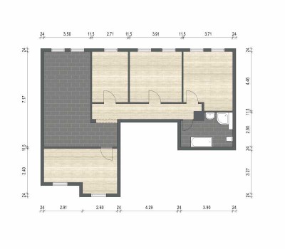 Familienwohnung im grünen Umfeld über den Dächern von Forst