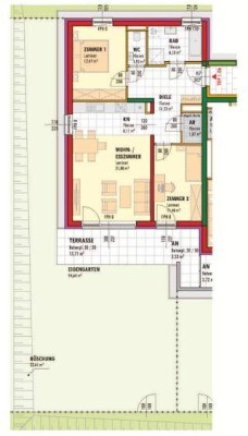 Erdgeschoss Wohnung mit Garten und Terrasse