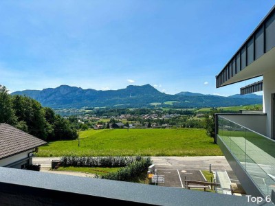 Am Sonnenhang bei Mondsee: Exklusive Dachgeschosswohnung mit Panoramabalkon in traumhafter Lage - W6